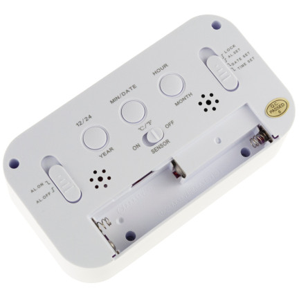 AP29 BUDZIK CYFROWY ZEGAR DUŻY LCD TERMOMETR KALENDARZ NA BIURKO DRZEMKA