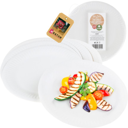 ARP3907 KPL 10SZT. TALERZY TALERZE PAPIEROWE 18CM