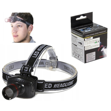 PT36 LATARKA CZOŁOWA LED ZOOM CREE CZOŁÓWKA 3 WAT