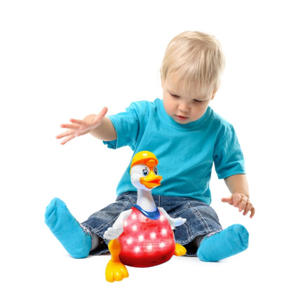 B16F1 INTERAKTYWNY KACZOR KACZKA TAŃCZY CHODZI ŚPIEWA ŚWIECI