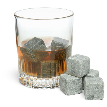 ER76 KAMIENIE LODOWE KAMIENNE KOSTKI WHISKY STONES KOSTKI LODU CHŁODZĄCE ETUI