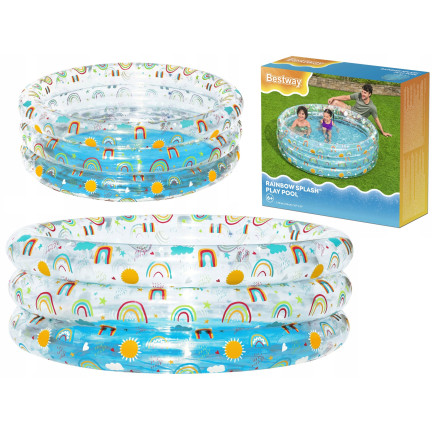 51048 BASEN OGRODOWY BASENIK DLA DZIECI BRODZIK TROPICAL 170X53 CM BESTWAY