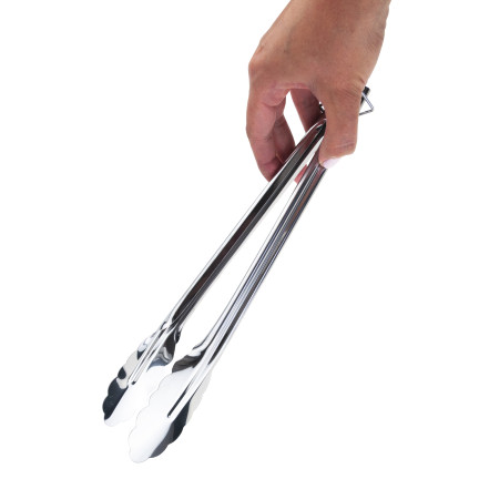 BBQ0711 SZCZYPCE KUCHENNE DO GRILLA ZE STALI NIERDZEWNEJ 28CM DO GOTOWANIE STEKÓW