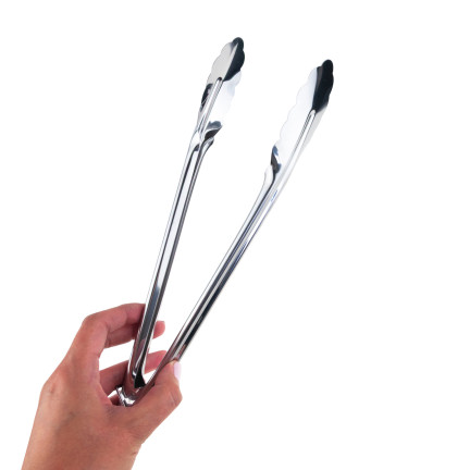 BBQ0711 SZCZYPCE KUCHENNE DO GRILLA ZE STALI NIERDZEWNEJ 28CM DO GOTOWANIE STEKÓW