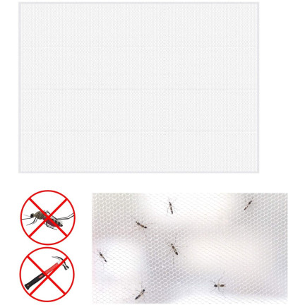 NN15 MOSKITIERA SIATKA NA OKNO OWADY 150x150 + RZEP BIAŁA PRZECIW KOMAROM MUCHOM