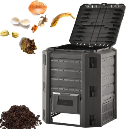 IKL380C KOMPOSTOWNIK MODUŁOWY 380L MROZOODPORNY NA KOMPOST