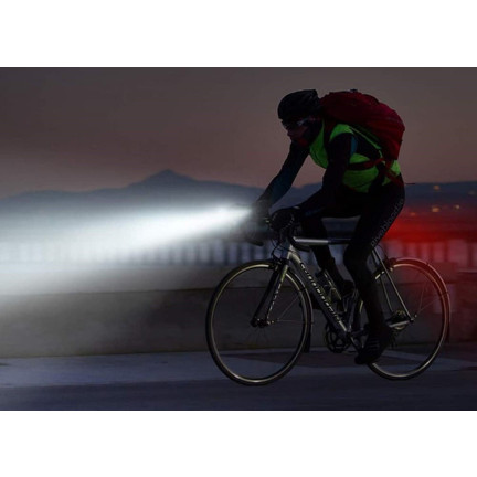 TG56399 LAMPKA ROWEROWA PRZEDNIA NA AAA COB LED 3 TRYBY Z UCHWYTEM NA KIEROWNICĘ