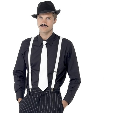 BQ6B SZELKI DO SPODNI EMO BIAŁE JAPAN MĘSKIE DAMSKIE SZEROKIE NA PRZEBRANIE