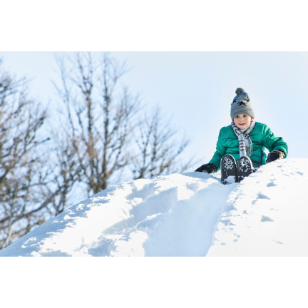 ISF-361C ŚLIZG JABŁUSZKO ślizgacz plastikowy FREE DO ZJEŻDŻANIA na ŚNIEGU ZIELONY