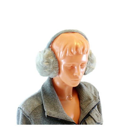 BQ18B CIEPŁE NAUSZNIKI SZARE