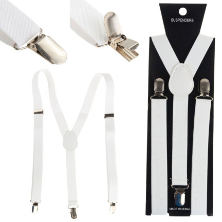 BQ6B SZELKI DO SPODNI EMO BIAŁE JAPAN MĘSKIE DAMSKIE SZEROKIE NA PRZEBRANIE