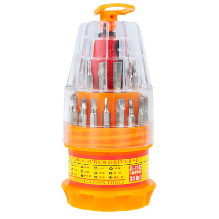 BT14 ŚRUBOKRĘT WIELOFUNKCYJNY WKRĘTAKI PRECYZYJNE 31w1 TORX IMBUS KRZYŻAK BITY