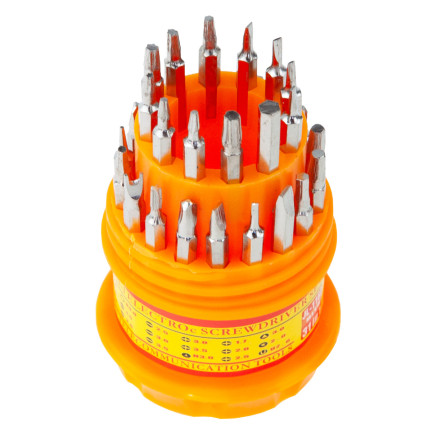 BT14 ŚRUBOKRĘT WIELOFUNKCYJNY WKRĘTAKI PRECYZYJNE 31w1 TORX IMBUS KRZYŻAK BITY