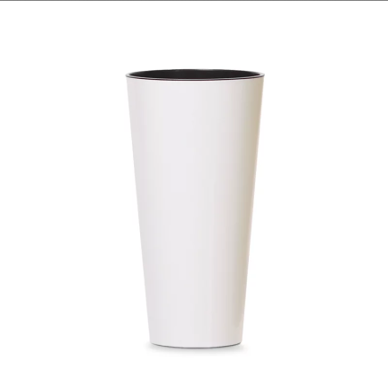 DTUS150S-S449 DONICZKA DONICA WYSOKA Z WKŁADEM POŁYSK NA BALKON OGRÓD TUBUS SLIM SHINE