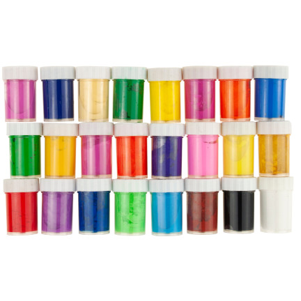 C133701 FARBKI PLAKATOWE AKRYLOWE 24SZT DUŻY ZESTAW FARB