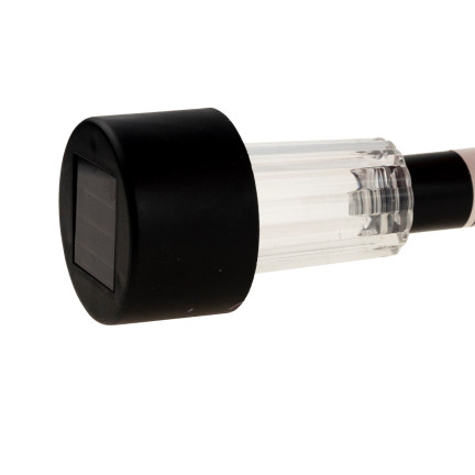 C77504 Lampa SOLARNA LAMPKA ogrodowa LED WBIJANA SŁUPEK CZARNA
