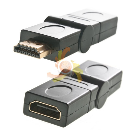 CC25 ADAPTER OBROTOWY 360 HDMI GOLD