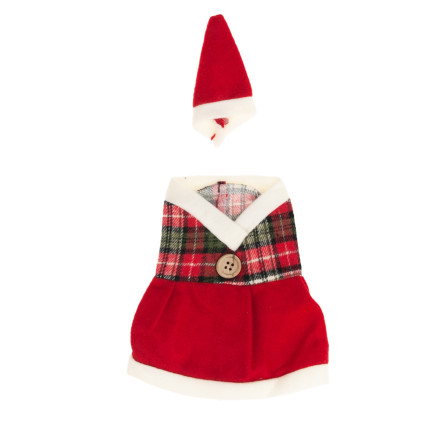 C94511 ETUI NA BUTELKĘ KRATKA sukienka ubranko świąteczne