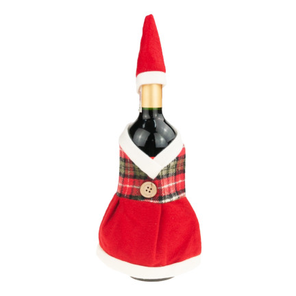 C94511 ETUI NA BUTELKĘ KRATKA sukienka ubranko świąteczne