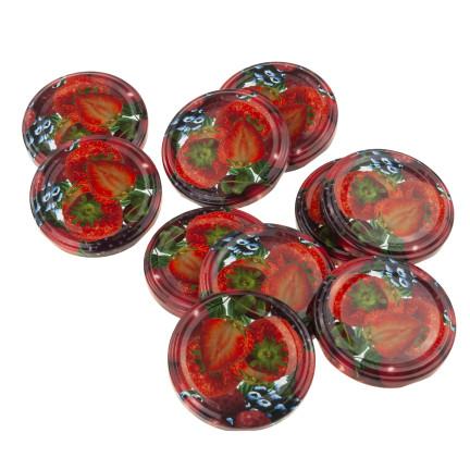 CAPKPL66TRU ZAKRĘTKI DO SŁOIKÓW FI66 NAKRĘTKI SŁOIKI WIECZKA ZAKRĘTKA 10szt 6-ZACZEPOWE owoca