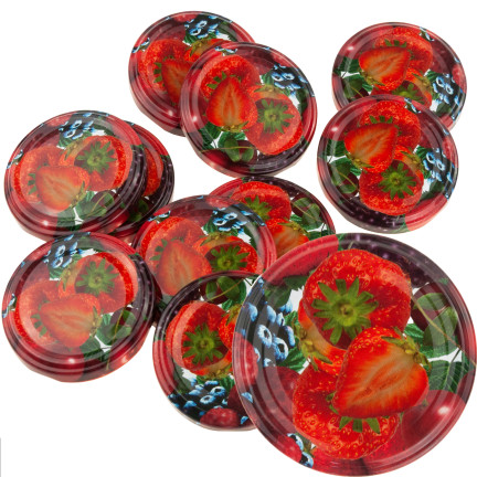 CAPKPL66TRU ZAKRĘTKI DO SŁOIKÓW FI66 NAKRĘTKI SŁOIKI WIECZKA ZAKRĘTKA 10szt 6-ZACZEPOWE owoca