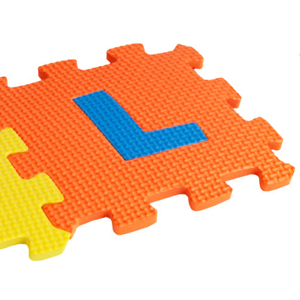 TG71198 PUZZLE PIANKOWE MATA EDUKACYJNA PIANKOWA EVA ETUI LITERY CYFERKI ZWIERZĄTKA