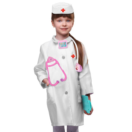 TG55505-2 LEKARZ RÓŻOWY ZESTAW LEKARZA W WALIZCE ZABAWKOWY MAŁY DOKTOR STETOSKOP