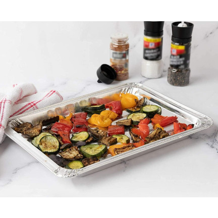 AMS0256 TACKI NA GRILL DO GRILLOWANIA SMAŻENIA ALUMINIOWE 5SZT. 18x11CM TACKA