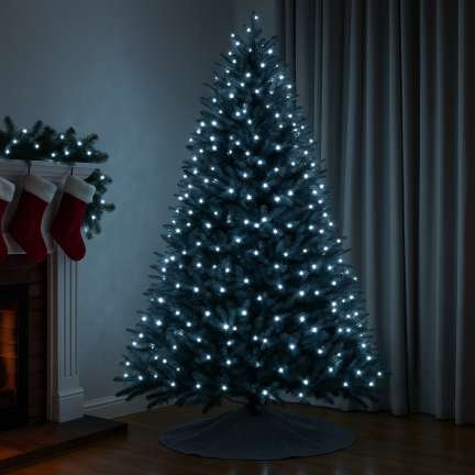 Lampki led 500l, zimne białe, choinkowe, świąteczne, wewnętrzne, zewnętrzne, 3+25m