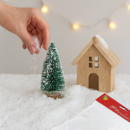 TG69554 SZTUCZNY ŚNIEG SYPKI OZDOBNY DEKORACYJNY PUCH DO DEKORACJI NA ŚWIĘTA 20G