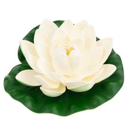 CV07908-1 LILIA WODNA SZTUCZNA KWIAT LOTOSU PŁYWAJĄCY DO OCZKA PŁYWAJĄCA ATRAPA