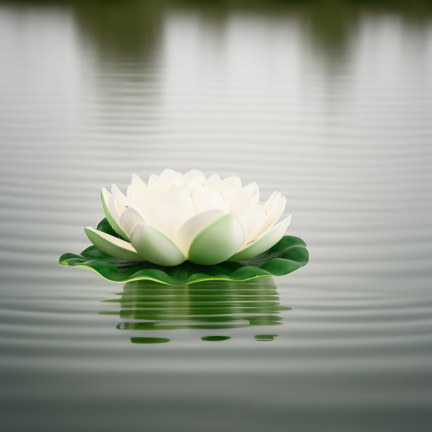 CV07908-1 LILIA WODNA SZTUCZNA KWIAT LOTOSU PŁYWAJĄCY DO OCZKA PŁYWAJĄCA ATRAPA