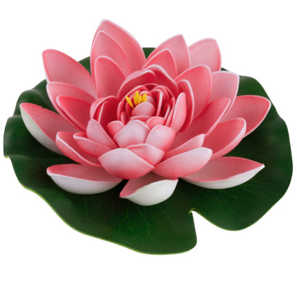 CV07908-2 LILIA WODNA SZTUCZNA KWIAT LOTOSU PŁYWAJĄCY DO OCZKA wodnego ATRAPA