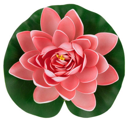 CV07908-2 LILIA WODNA SZTUCZNA KWIAT LOTOSU PŁYWAJĄCY DO OCZKA wodnego ATRAPA