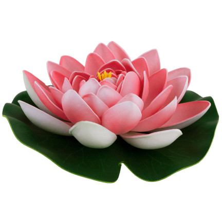 CV07908-2 LILIA WODNA SZTUCZNA KWIAT LOTOSU PŁYWAJĄCY DO OCZKA wodnego ATRAPA