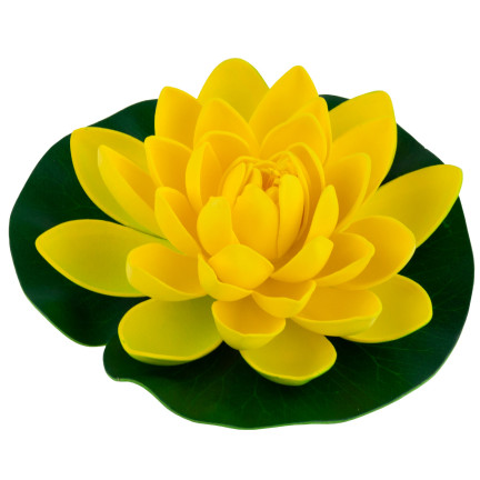 CV07908-3 LILIA WODNA SZTUCZNA KWIAT LOTOSU PŁYWAJĄCY DO OCZKA PŁYWAJĄCA ATRAPA