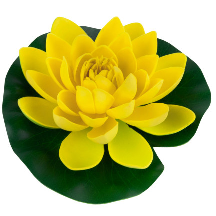 CV07908-3 LILIA WODNA SZTUCZNA KWIAT LOTOSU PŁYWAJĄCY DO OCZKA PŁYWAJĄCA ATRAPA