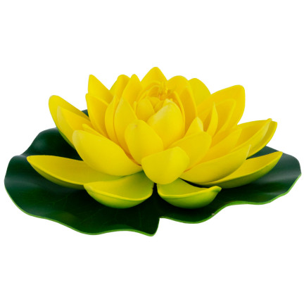 CV07908-3 LILIA WODNA SZTUCZNA KWIAT LOTOSU PŁYWAJĄCY DO OCZKA PŁYWAJĄCA ATRAPA