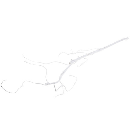 CV13601-1 GAŁĄŹ GAŁĄZKA OZDOBNA DEKORACYJNA DO WAZONU SZTUCZNA BIAŁA ELASTYCZNA KORZE