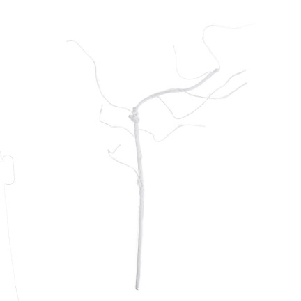 CV13601-1 GAŁĄŹ GAŁĄZKA OZDOBNA DEKORACYJNA DO WAZONU SZTUCZNA BIAŁA ELASTYCZNA KORZE