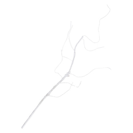 CV13601-1 GAŁĄŹ GAŁĄZKA OZDOBNA DEKORACYJNA DO WAZONU SZTUCZNA BIAŁA ELASTYCZNA KORZE