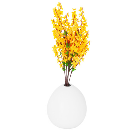 CV14351 FORSYCJA BUKIET ŻÓŁTA GAŁĄZKI WIELKANOC FORSYCJE W BUKIECIE LIŚCIE WIOSNA