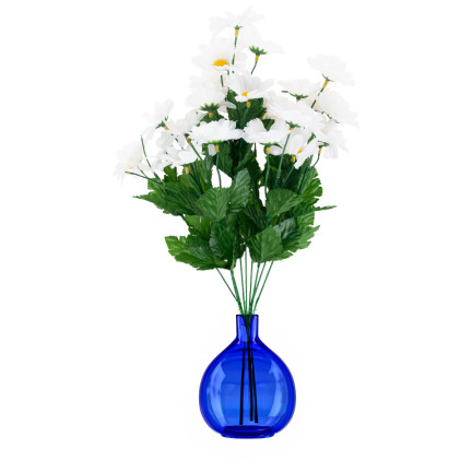 CV14379-1 BUKIET KWIATÓW SZTUCZNYCH STOKROTKA RUMIANEK ZŁOCIEŃ KWIATKI SZTUCZNE  44CM