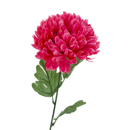 CV14384-13 CHRYZANTEMA GAŁĄZKA 70cm SZTUCZNE KWIATY DO STROIKA DUŻY KWIAT 13cm NA GRÓB czerwona