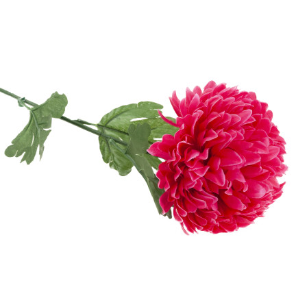 CV14384-13 CHRYZANTEMA GAŁĄZKA 70cm SZTUCZNE KWIATY DO STROIKA DUŻY KWIAT 13cm NA GRÓB czerwona