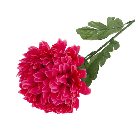 CV14384-13 CHRYZANTEMA GAŁĄZKA 70cm SZTUCZNE KWIATY DO STROIKA DUŻY KWIAT 13cm NA GRÓB czerwona