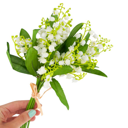 CV14431 KONWALIA BUKIET GAŁĄZKA BIAŁE SZTUCZNE KWIATY