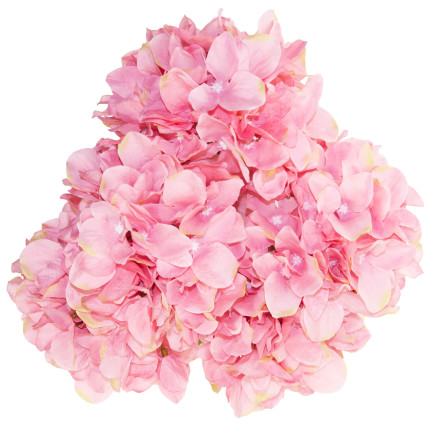 CV15124-3 HORTENSJA BUKIET HORTENSJI 5 KWIATÓW RÓŻOWY 50CM PIĘNY GĘSTY DO WAZONU