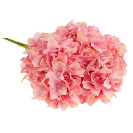 CV15124-3 HORTENSJA BUKIET HORTENSJI 5 KWIATÓW RÓŻOWY 50CM PIĘNY GĘSTY DO WAZONU