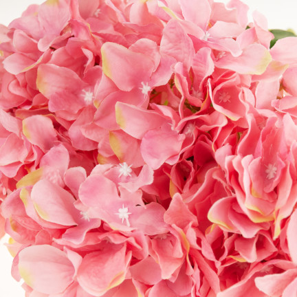 CV15124-3 HORTENSJA BUKIET HORTENSJI 5 KWIATÓW RÓŻOWY 50CM PIĘNY GĘSTY DO WAZONU